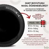 Renault 5-9-11-25-19 Jant Kapağı 14 İnç Kırılmaz Siyah 4 Adet 4911syhrenault