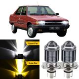 Renault 9-11 Broadway Fairway Spring Flash Tüm Kasalar İçin Uyumlu Mercekli Far Ampulü Led Xenon Çift Renk Sarı-Beyaz Far Şimşek Etkili Csp Le