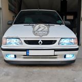 Renault 9-11 Broadway Uyumlu H Lip Esnek Ön Lip 2 Parça Karlık Ön Ek Tampon Altı Dill