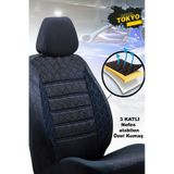 Renault 9 Reno Broadway Uyumlu Mavi Oto Koltuk Kılıfı Model Rio Tam Takım Araç Koltuk Kılıfı Mavi