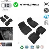 Renault 9 Sedan 1990 Uyumlu Havuzlu Universal Yeni Nesil Plus Paspas Siyah