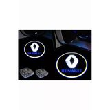 Renault Araçlar İçin Pilli Yapıştırmalı Kapı Altı Led Logo-Projektör