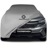 Renault Austral (2022 - ) Gri Kumaş Araba Branda Logolu Penye Oto Branda - Araç modeline özel tasarım