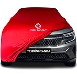 Renault Austral (2022 - ) Kırmızı Kumaş Araba Branda Logolu Penye Oto Branda - Araç modeline özel tasarım