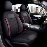 Renault Broadway 1995-2025 Uyumlu Basic K Model Özel Tasarım Oto Koltuk Kılıfı Seti - Renault Broadway 1995-2025 Uyumlu Basic K Model Özel Tasarım Oto Koltuk Kılıfı Seti - Siyah - Kırmızı