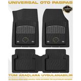 Renault Broadway 9/19/21 Model Uyumlu 4D Jkr Pro Krom Havuzlu Paspas Universal-Yumuşak Kaymaz Taban