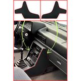 Renault Broadway R9/11 Spring Fairway Flash Torpido Orta Konsol Koruma Kırmızı Yan Kaplama Halısı