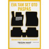 Renault Clio 2 1998-2004 Aracınıza Özel Eva Paspas Siyah Sarı | Kaymaz ve Yıkanabilir Oto Paspas - Siyah - Sarı