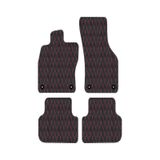 Renault Clıo 2 1998-2004 Uyumlu Kirmizi Dikisli Siyah Deri Paspas