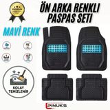 RENAULT CLİO 2 2003 MODEL UYUMLU SİYAH- MAVİ RENK PREMİUM OTO PASPAS SETİ