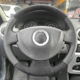 Renault Clio 2 Araca Özel Direksiyon Kılıfı (Nokta Alcantra)