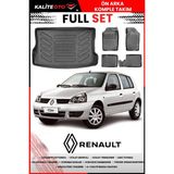 Renault Clio 2 Hatchback 2000 Model 4d Bagaj ve Pro Serisi Havuzlu Paspas Takımı - Siyah