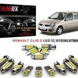 Renault Clio 2 LED İç Aydınlatma Ampul Seti FEMEX Parlak Beyaz