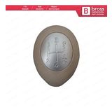 Renault Clio 3 Megane 2 Scenic 2 İçin Krom Bej Vites Topuzu 8200079112