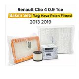 Renault Clio 4 0.9 Tce Periyodik Bakım Seti Yağ Hava Polen Filtresi 2013 2019 Mais