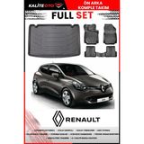 Renault Clio 4 2012-2019 4d Bagaj ve Pro Serisi Havuzlu Paspas Takımı - Siyah