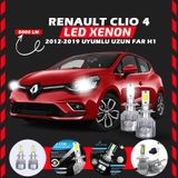 Renault Clio 4 2012-2019 Uzun Far Uyumlu Şimşek Etkili Led Xenon Performance Series H1