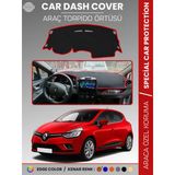 Renault Clio 4 (2012-2020) Torpido Örtüsü Ön Göğüs Koruma Torpido Koruma Birebir Uyum Kaymaz