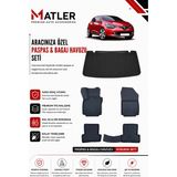 Renault Clio 4 2017 Model 4d Ekstra Havuzlu Paspas ve Bagaj Havuzu Set - Siyah