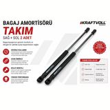 Renault Clio 4 Bagaj Amortisörü Takım (Sağ + Sol) 2012 Ve Üzeri Uyumlu Güçlü Basınçlı