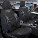 Renault Clio 4 Hatchback Uyumlu Lüx Keten Oto Koltuk Kılıfı Ön Arka Takım Edition Serisi Dark Siyah