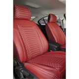 renault Clio 4 Lüx Full Deri Oto Koltuk Kılıfı Ön Arka Takım (Exclusive) Bordo