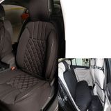 Renault Clio 4 Lüx Oto Koltuk Minderi Ön Arka 5'li Set ELEGANCE Serisi SİYAH
