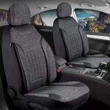 Renault Clio 4 Sport Tourer Uyumlu Lüx Keten Oto Koltuk Kılıfı Ön Arka Takım Edition Serisi Siyah
