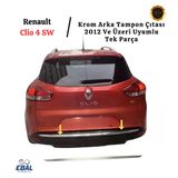 Renault Clio 4 SW Krom Arka Tampon Çıtası 2012 Ve Üzeri P.Çelik