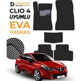 Renault Clio 4 Uyumlu Hücreli Premium Eva Paspas Seti - Siyah
