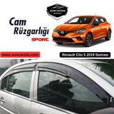Renault Clio 5 2019 Sonrasi Uyumlu Mugen Cam Ruzgarligi Seti Piano Black 4'Lu Ithal