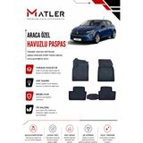 Renault Clio 5 2023 Model 4d Ekstra Havuzlu Paspas - Siyah