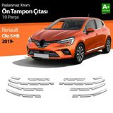 Renault Clio 5 İcin Krom On Tampon Citasi 10 Parca. 2019 Ve Uzeri