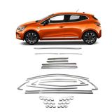 Renault clio 5 komple full krom nikelaj kaplama seti 2020+ 25 parça