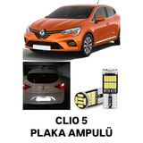 Renault Clıo 5 LED Plaka Aydınlatma Ampulü Beyaz Canbus'lu