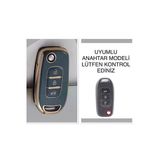 Renault Clio 5 Megane 4 Kaleos Captur Kadjar Anahtar Koruma Kılıfı Gri Renk