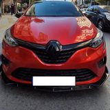 Renault Clio 5 Ön Tampon Eki Custom Ön Lip 3 Parça Plastik Ürün