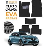Renault Clio 5 Uyumlu Hücreli Premium Eva Paspas Seti - Siyah