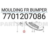 Renault Clio Ön Tampon Bandı Sol 2001-2005 (Oem No: 7701207086)