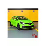 Renault Clio Rs 1/36 Ölçek Çek Bırak Diecast Yeşil Metal Model Araba Oyuncak