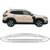 Renault Duster Cam Çerçevesi Kenar Çıtası Krom Tamtur 2024+ 12 Parça - -