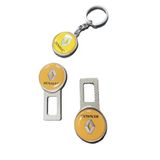 Renault Emniyet Kmr Metal Toka 1 Çift Ve Anahtarlık 1 Adet