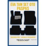 Renault Fluence 2009-2014 Aracınıza Özel Eva Paspas Siyah Mavi | Kaymaz ve Yıkanabilir Oto Paspas - Siyah - Mavi