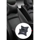 Renault Fluence 2009 Için Koltuk Ve Kılıf Uyumlu Boyun Destekli Yastık 2li Set Deri Spor Model 001099000100119B-149