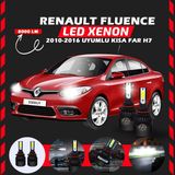 Renault Fluence 2010-2016 Kısa Far Uyumlu Şimşek Etkili Led Xenon Light Series H7