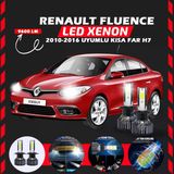 Renault Fluence 2010-2016 Kısa Far Uyumlu Şimşek Etkili Led Xenon Pro Series H7
