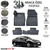 Renault Fluence 2011 Model Tam Uyumlu Kokusuz 3D Havuzlu Paspas - Siyah