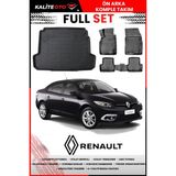 Renault Fluence 2013 Model 4d Bagaj ve Pro Serisi Havuzlu Paspas Takımı - Siyah