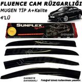 Renault Fluence Cam Rüzgaarlığı 4Lü Mugen 2009-2016 Arası Sunplex