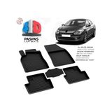 Renault Fluence Ferrous 4d Havuzlu Kauçuk Paspas 2016 - Siyah